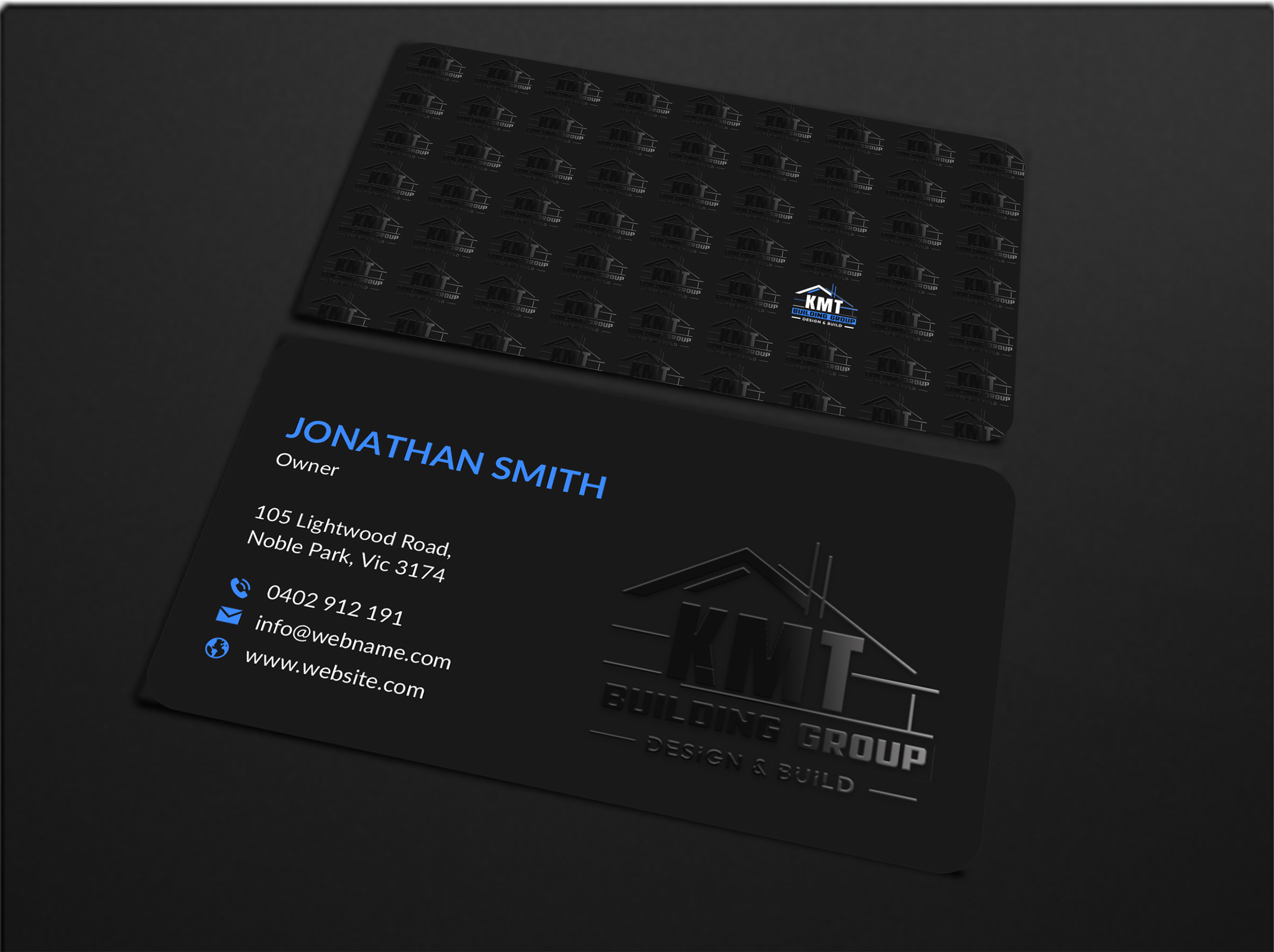 Diseño de Tarjeta de Presentación por JS Desiger para KMT Building Group Pty Ltd | Diseño #37196073