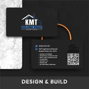 Diseño de Tarjeta de Presentación por Seblak_Studio para KMT Building Group Pty Ltd | Diseño: #37198793