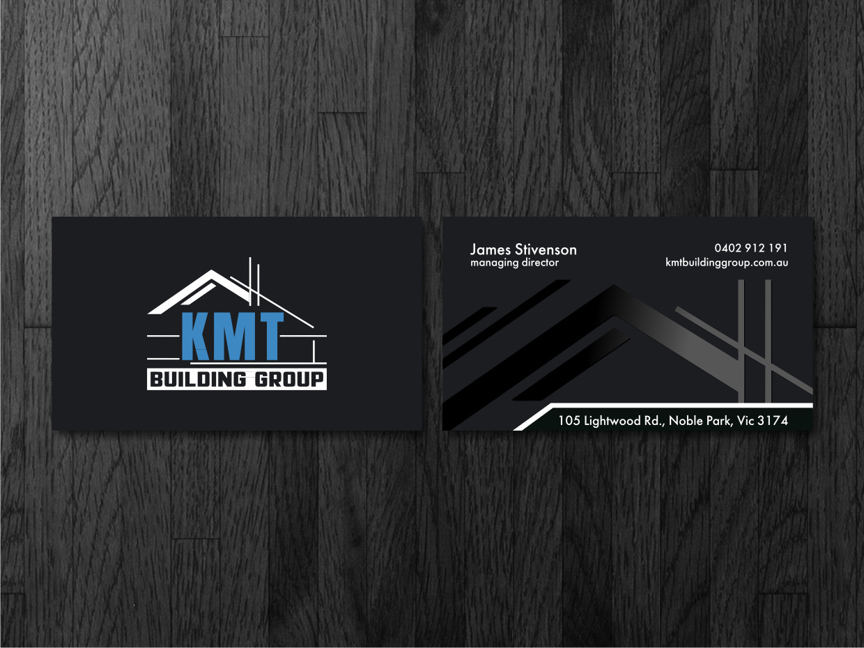 Diseño de Tarjeta de Presentación por Atvento Graphics para KMT Building Group Pty Ltd | Diseño #37196219