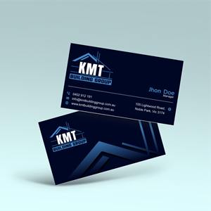 Diseño de Tarjeta de Presentación por vintana para KMT Building Group Pty Ltd | Diseño: #37198538