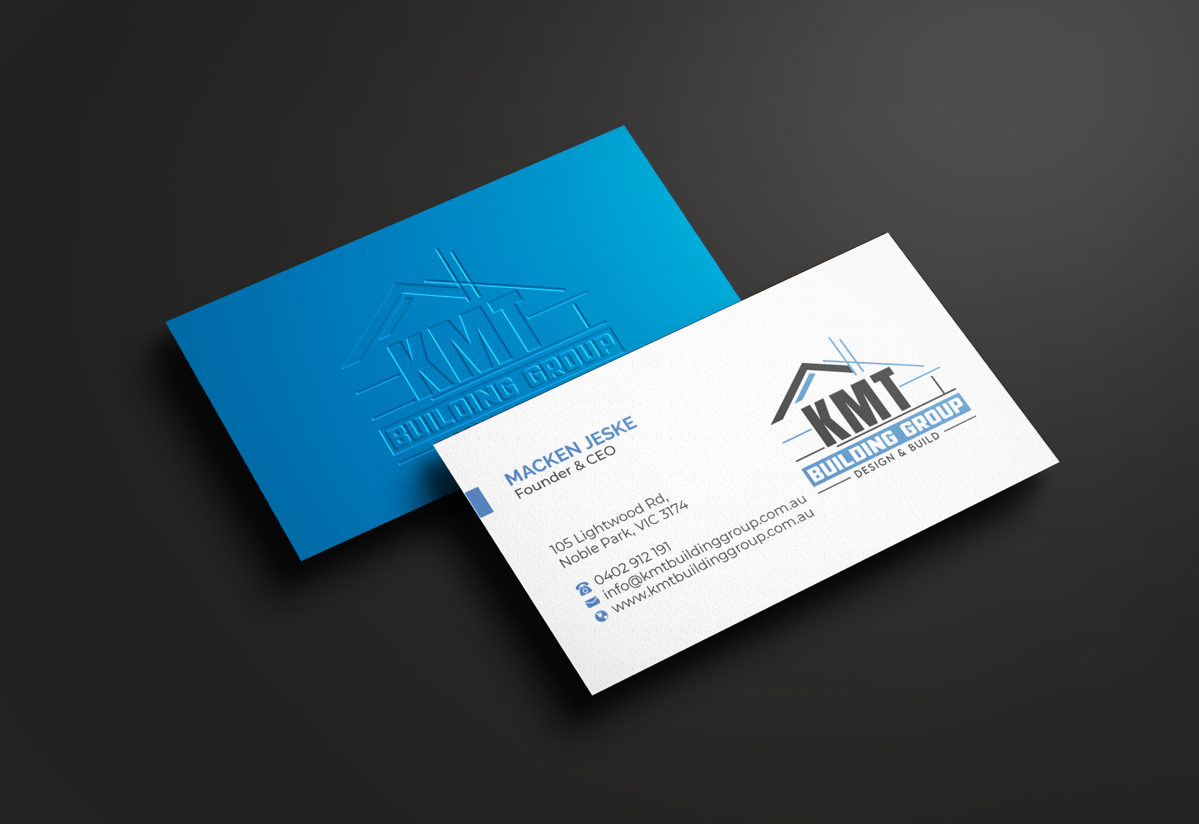 Diseño de Tarjeta de Presentación por R.design para KMT Building Group Pty Ltd | Diseño #37195821