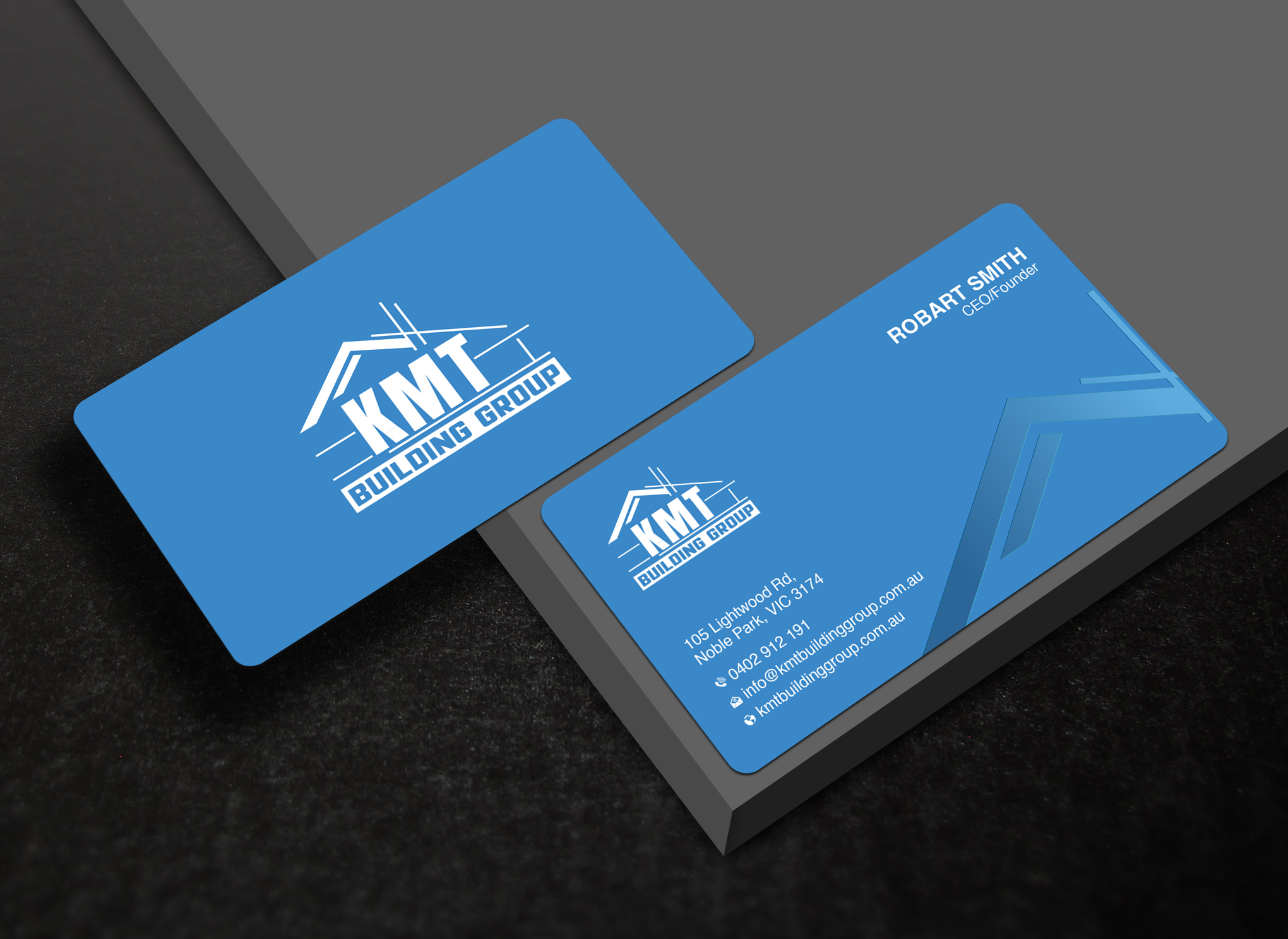 Diseño de Tarjeta de Presentación por Uttom 2 para KMT Building Group Pty Ltd | Diseño #37196527