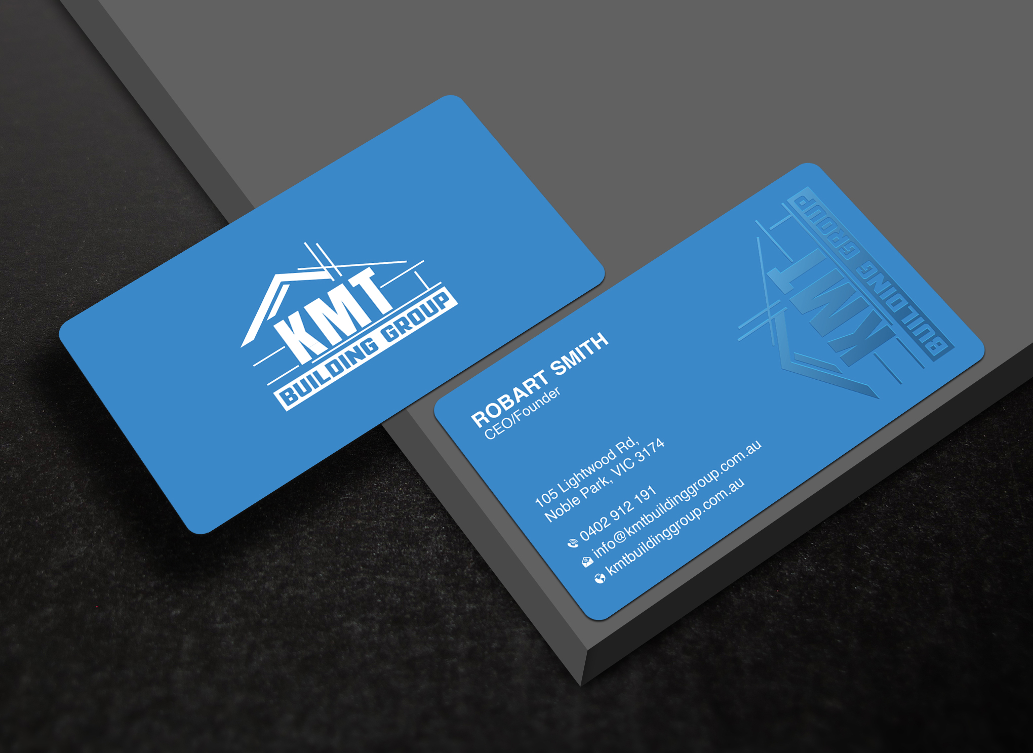 Diseño de Tarjeta de Presentación por Uttom 2 para KMT Building Group Pty Ltd | Diseño #37196529