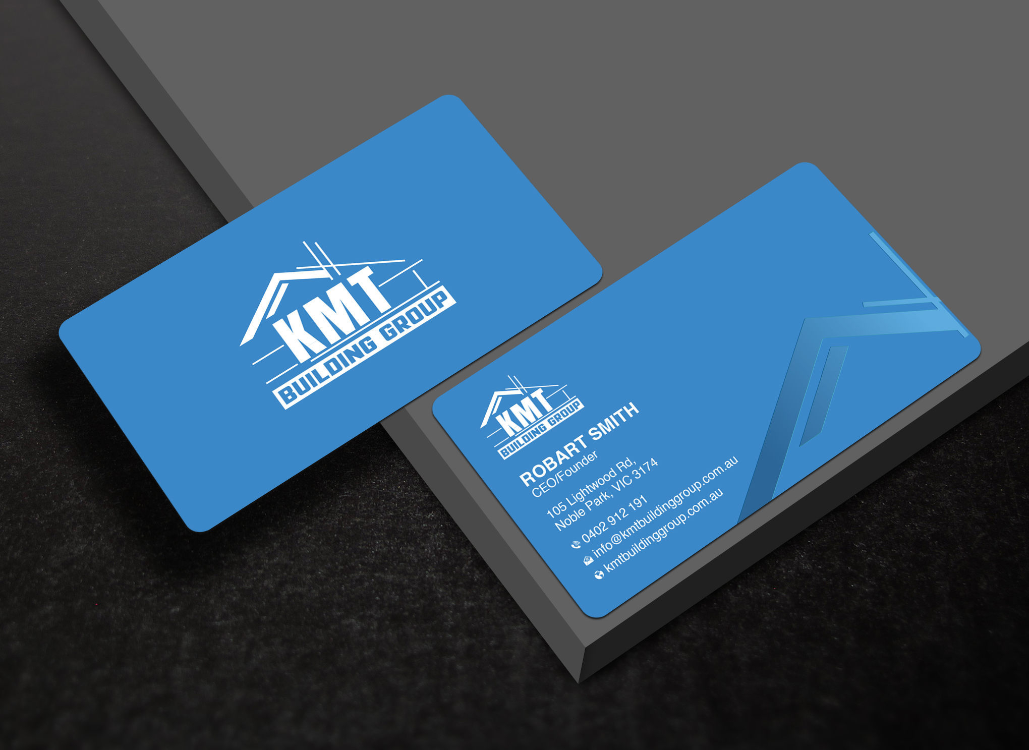 Diseño de Tarjeta de Presentación por Uttom 2 para KMT Building Group Pty Ltd | Diseño #37196531