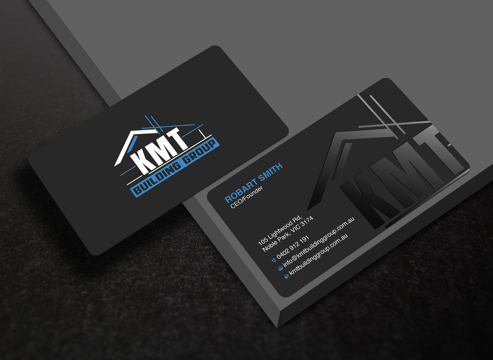 Diseño de Tarjeta de Presentación por Uttom 2 para KMT Building Group Pty Ltd | Diseño #37196967