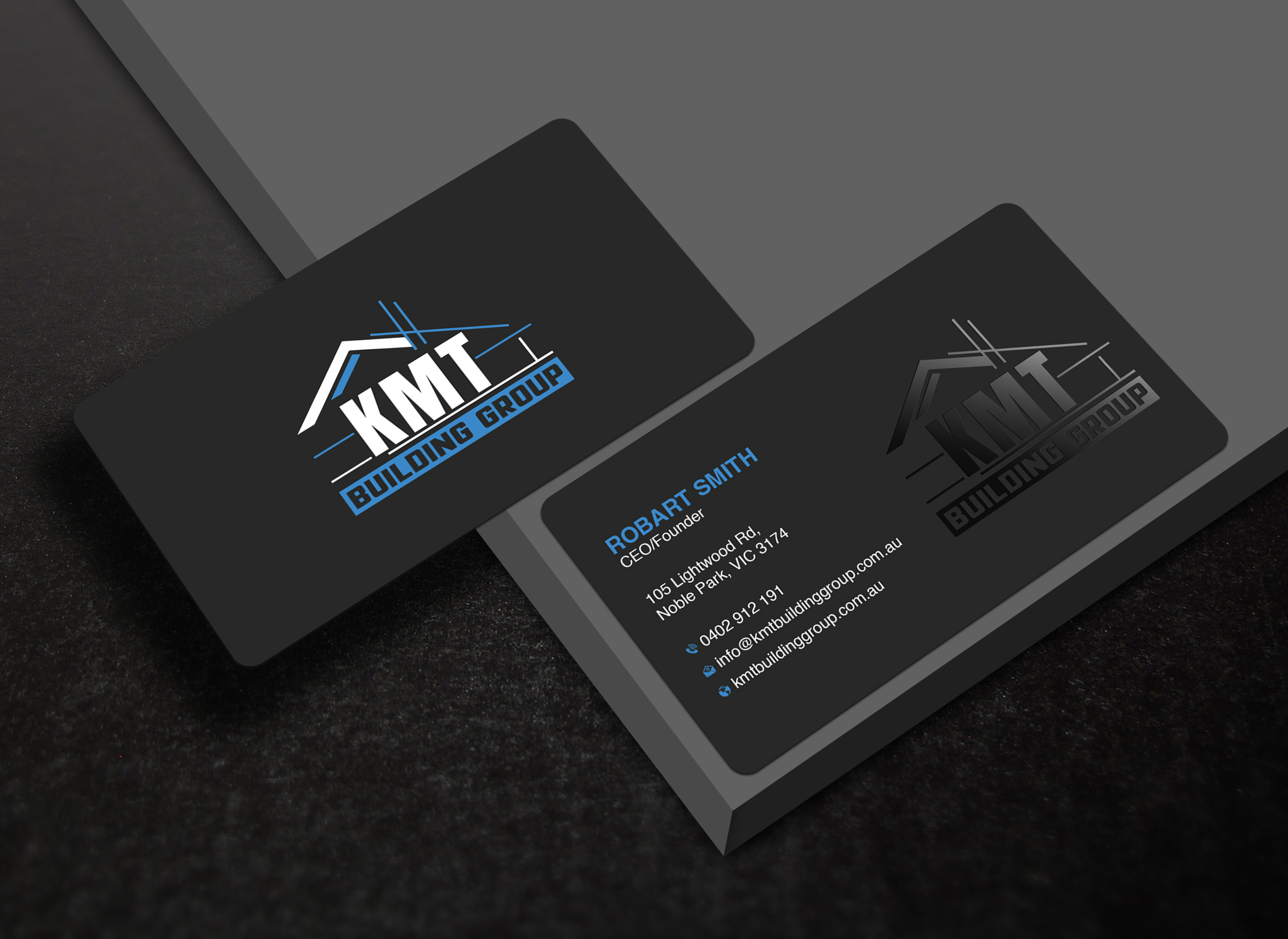 Diseño de Tarjeta de Presentación por Uttom 2 para KMT Building Group Pty Ltd | Diseño #37196969