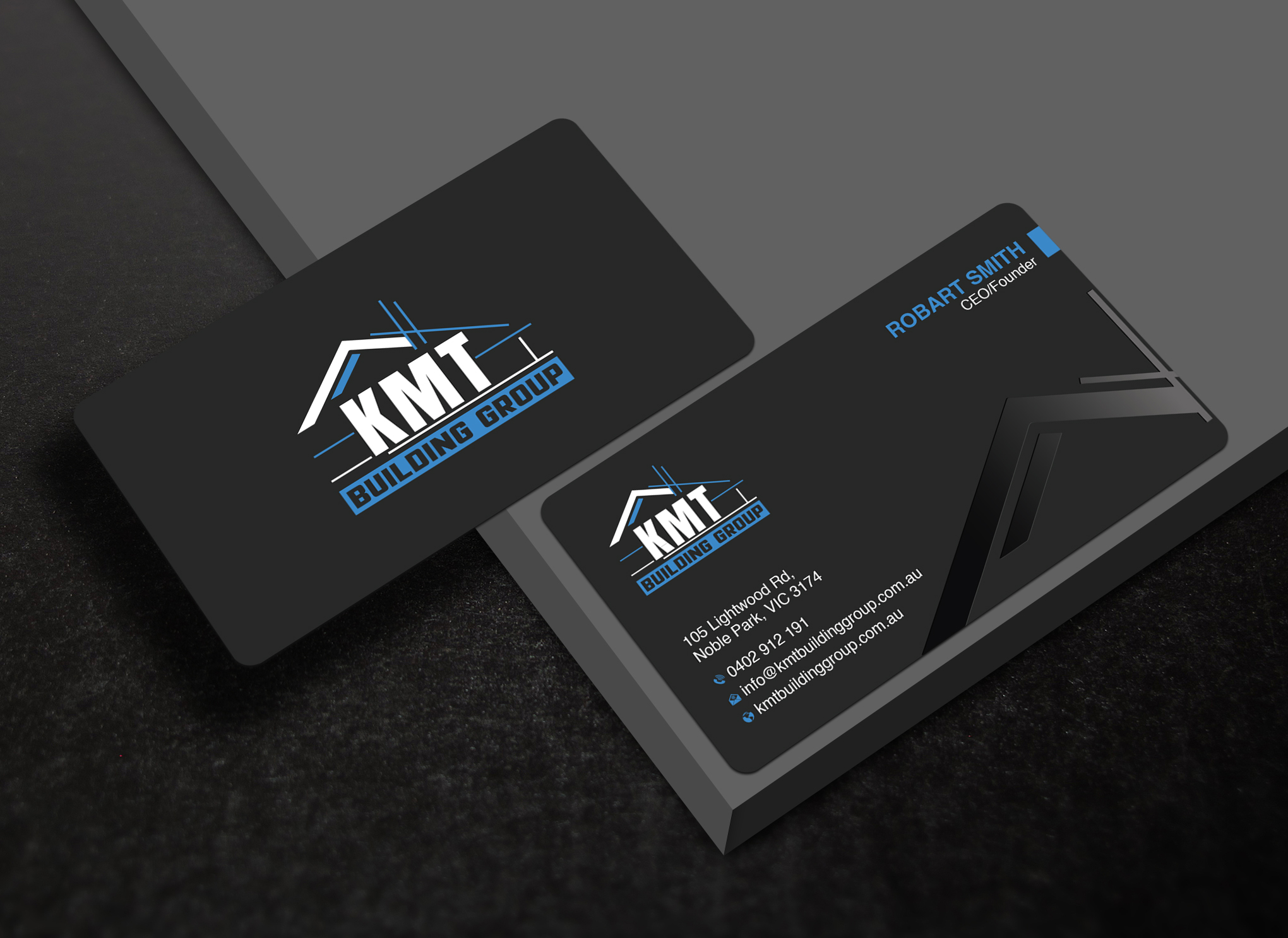 Diseño de Tarjeta de Presentación por Uttom 2 para KMT Building Group Pty Ltd | Diseño #37196970