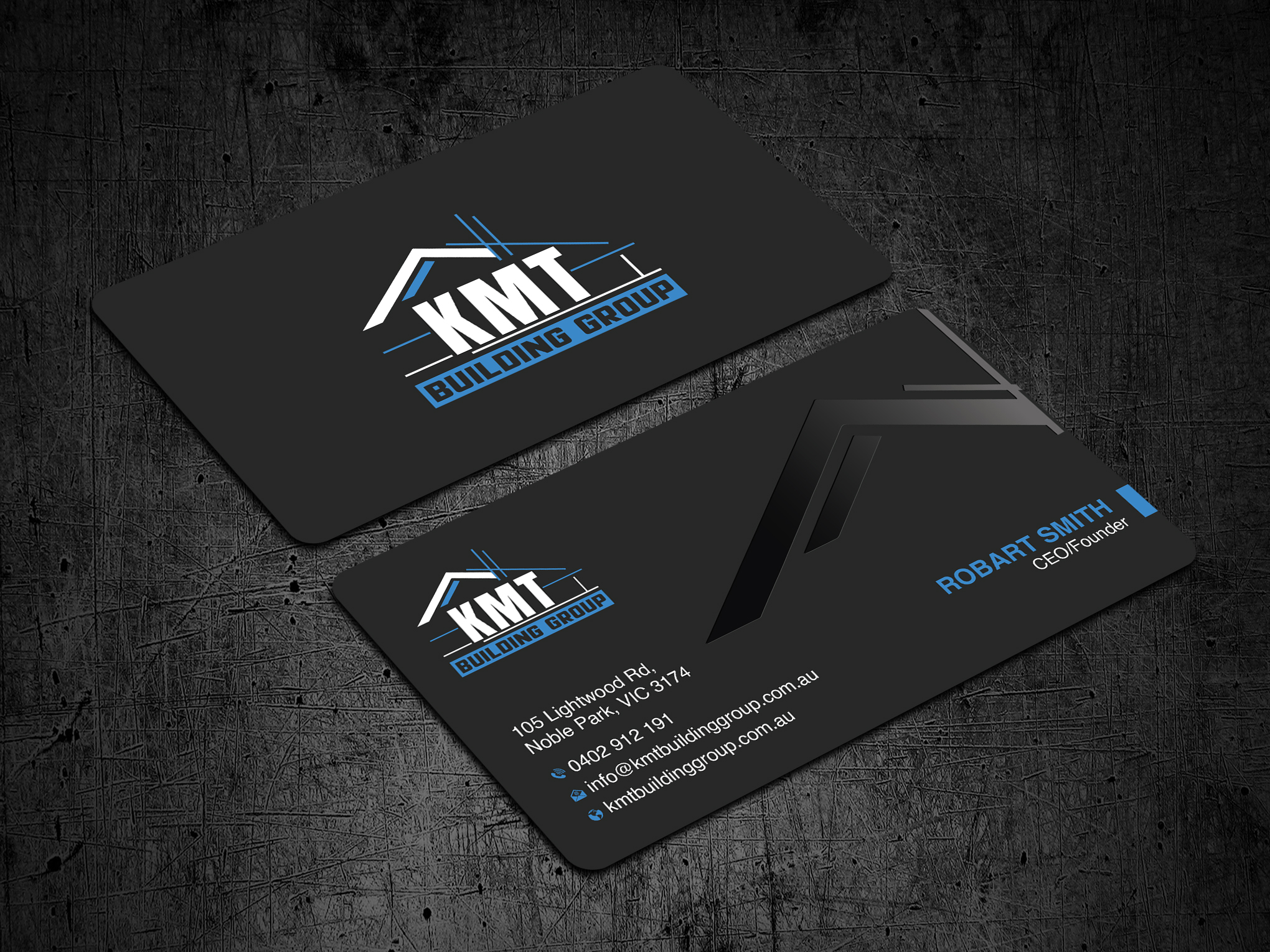 Diseño de Tarjeta de Presentación por Uttom 2 para KMT Building Group Pty Ltd | Diseño #37197130