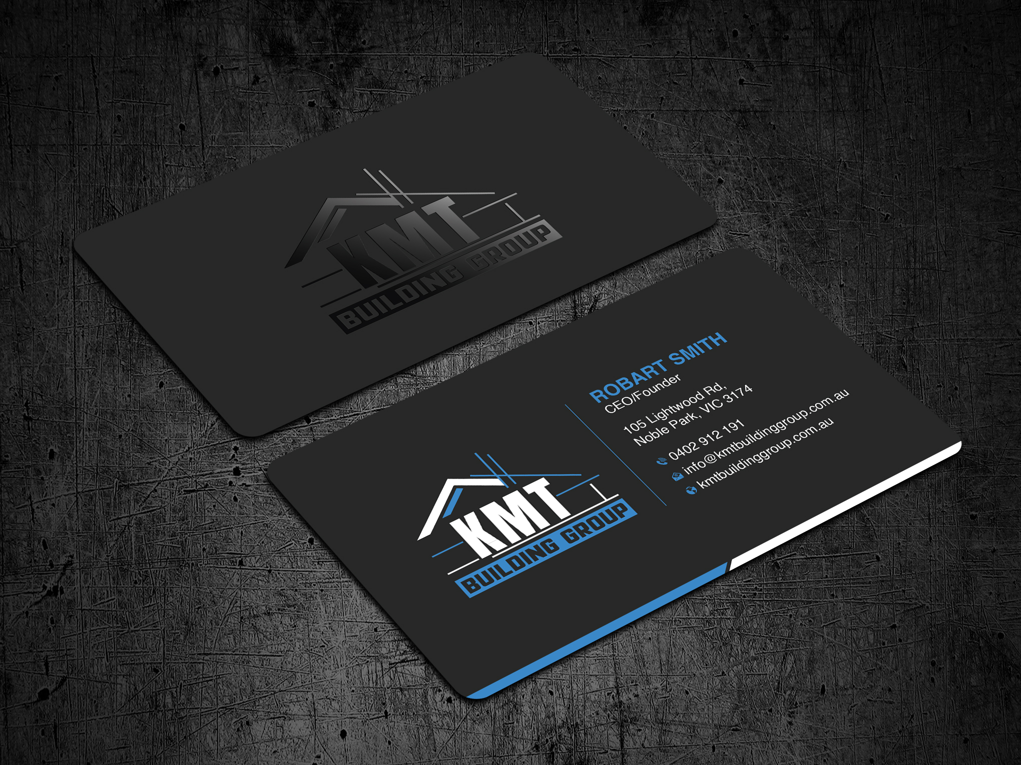 Diseño de Tarjeta de Presentación por Uttom 2 para KMT Building Group Pty Ltd | Diseño #37198992