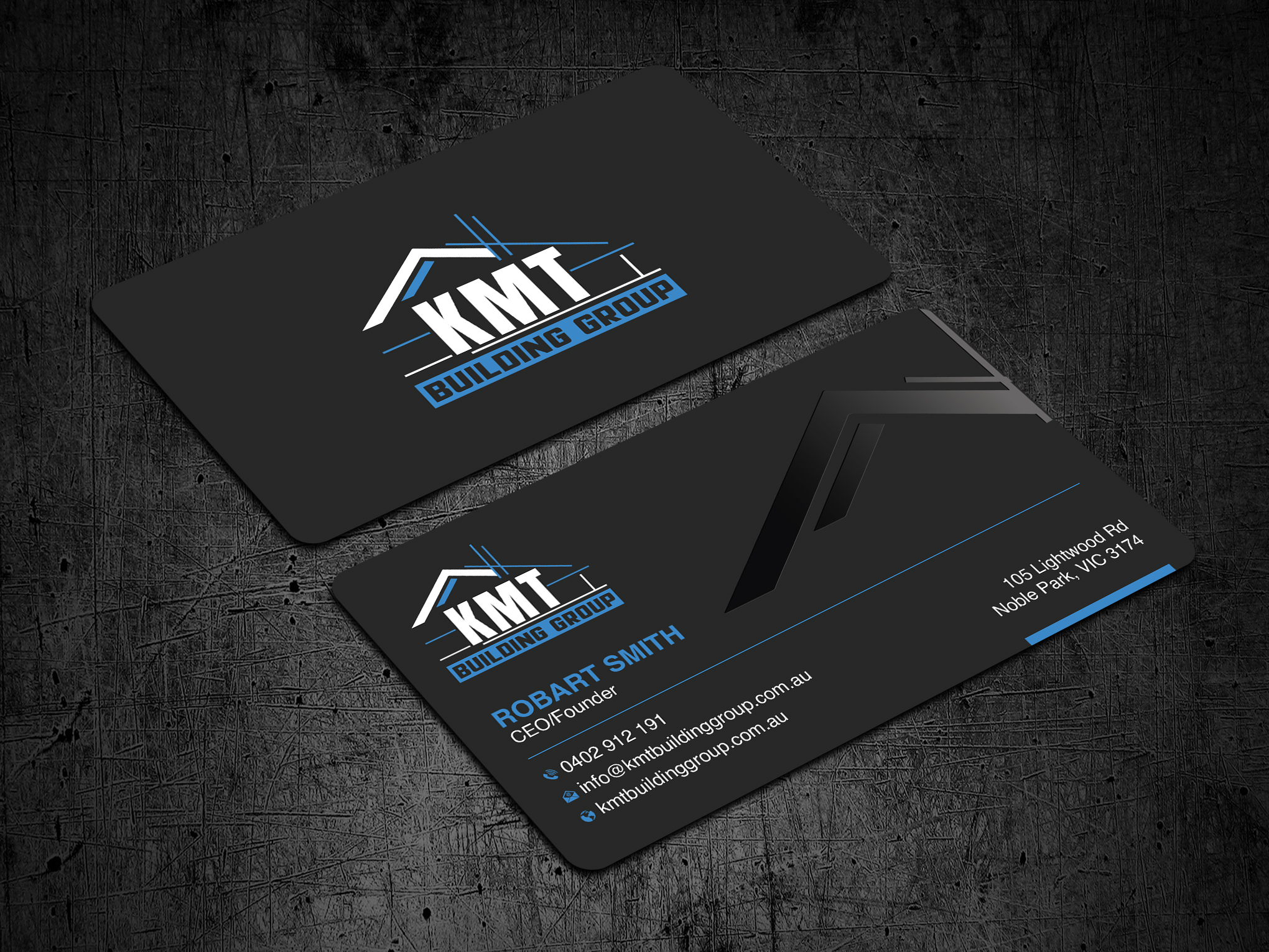 Diseño de Tarjeta de Presentación por Uttom 2 para KMT Building Group Pty Ltd | Diseño #37198993
