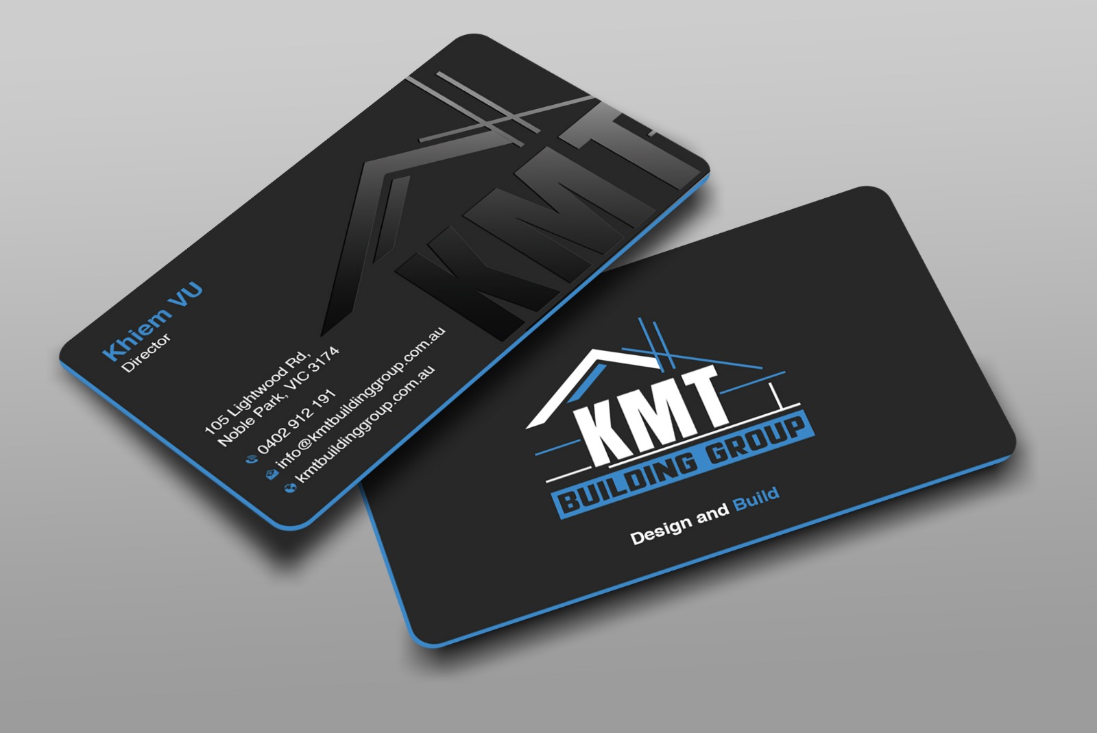 Diseño de Tarjeta de Presentación por Uttom 2 para KMT Building Group Pty Ltd | Diseño: #37244375