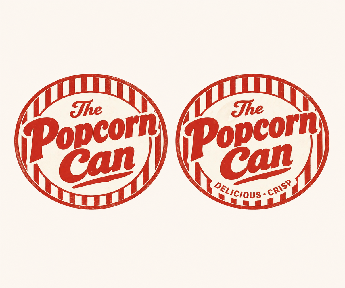 Logo Design by Andrés Sebastián for The Popcorn Can | Design #37209205