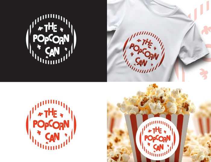Logo Design by RA-bica for The Popcorn Can | Design #37210155