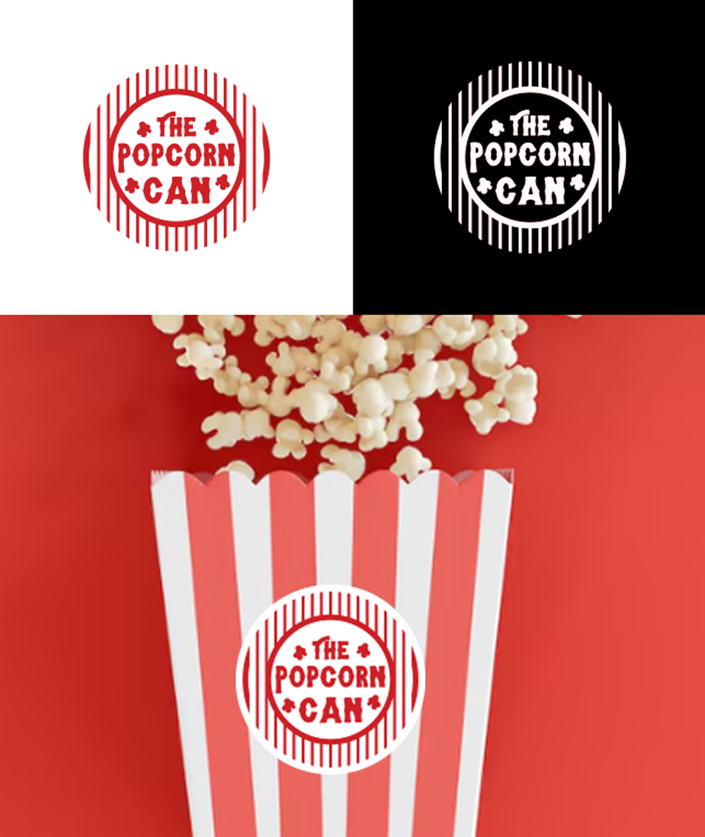 Diseño de Logo por RA-bica para The Popcorn Can | Diseño #37210161
