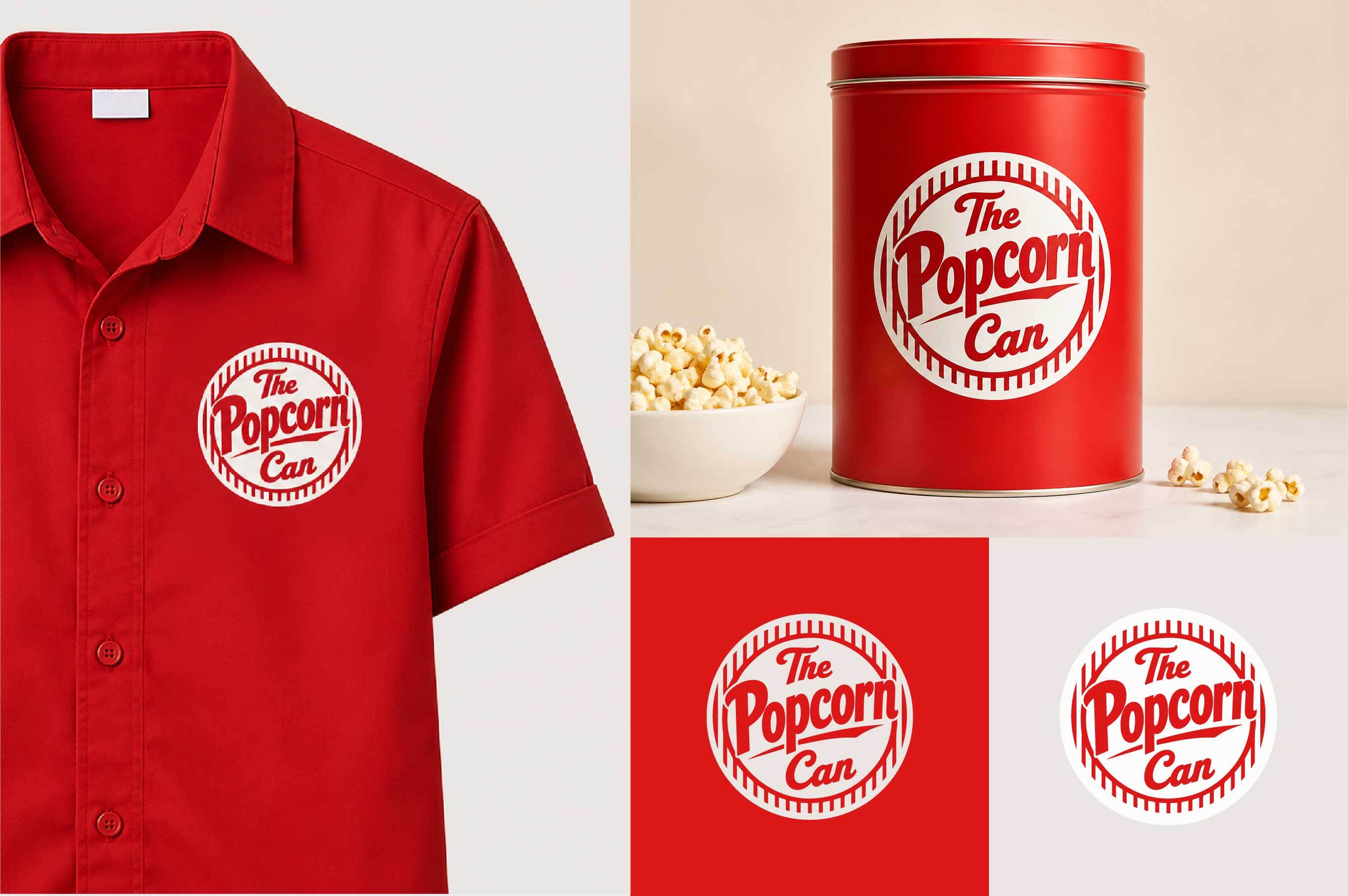 Logo Design by Ha.Connick for The Popcorn Can | Design #37209046