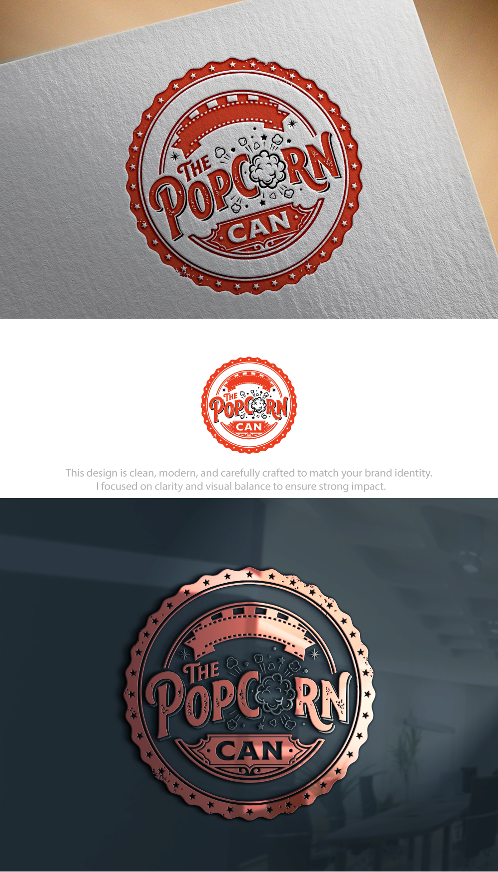 Diseño de Logo por Hamza  Al-Muttalib para The Popcorn Can | Diseño #37212231