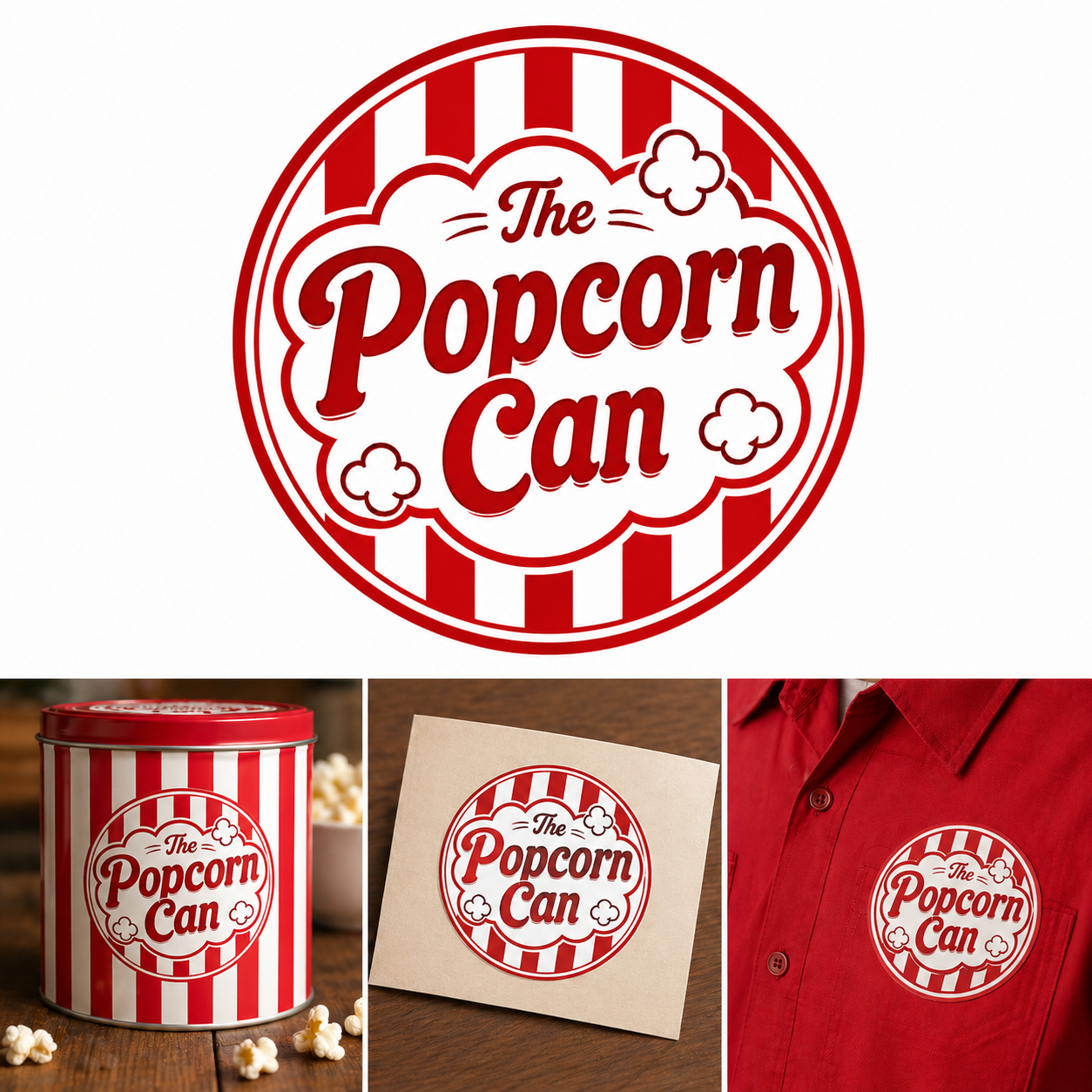 Logo Design by Fazli Ahmad for The Popcorn Can | Design #37210755