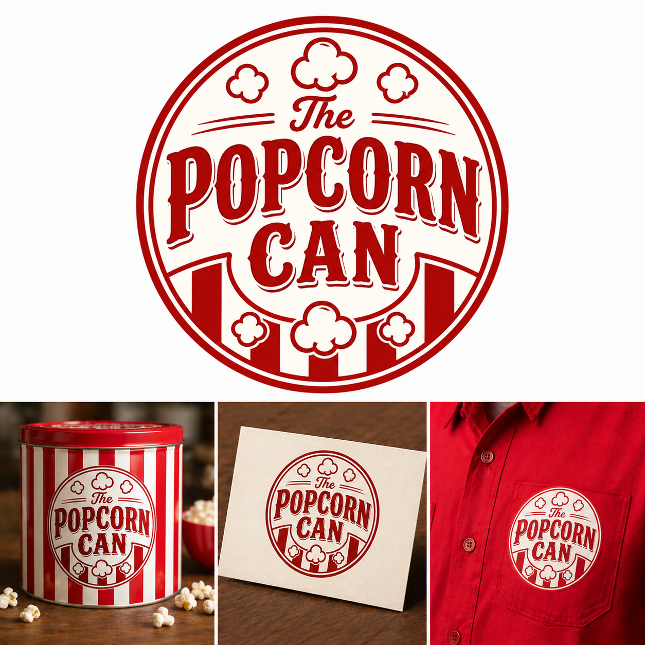 Logo Design by Fazli Ahmad for The Popcorn Can | Design #37210756