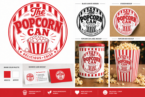 Logo Design by Najmul271 for The Popcorn Can | Design: #37210516