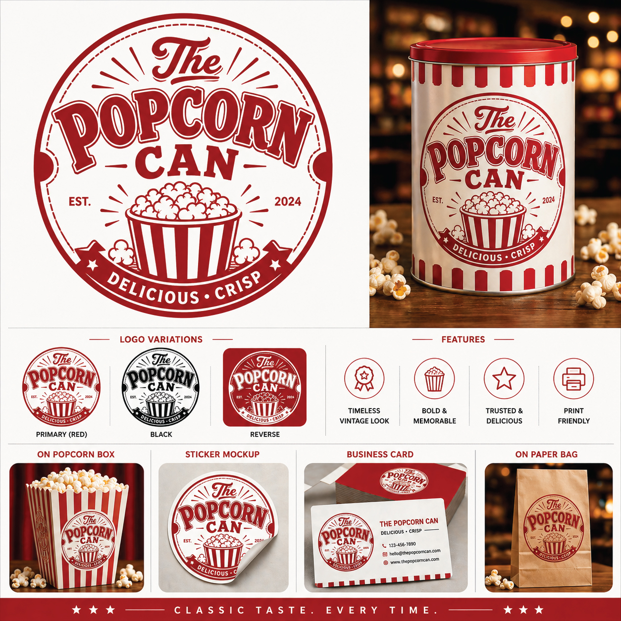 Diseño de Logo por Najmul271 para The Popcorn Can | Diseño #37210540