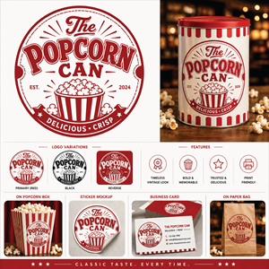 Logo Design by Najmul271 for The Popcorn Can | Design: #37210540