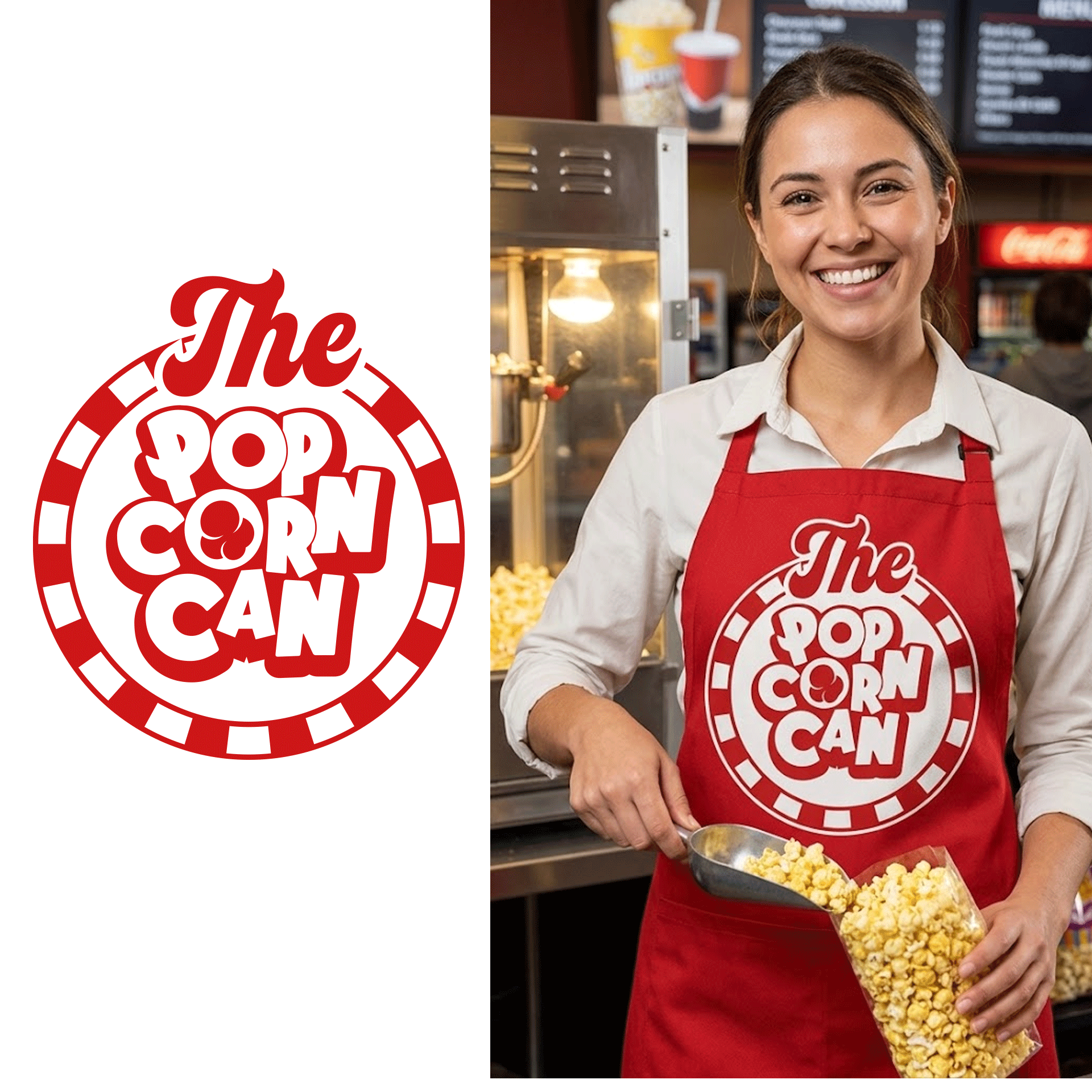 Logo Design by dreampath for The Popcorn Can | Design #37209618