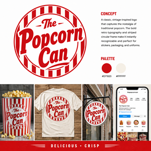 Logo Design by cplcrtn for The Popcorn Can | Design: #37209697