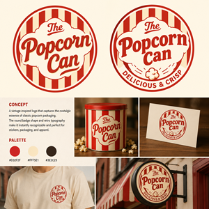 Logo Design by cplcrtn for The Popcorn Can | Design: #37209699
