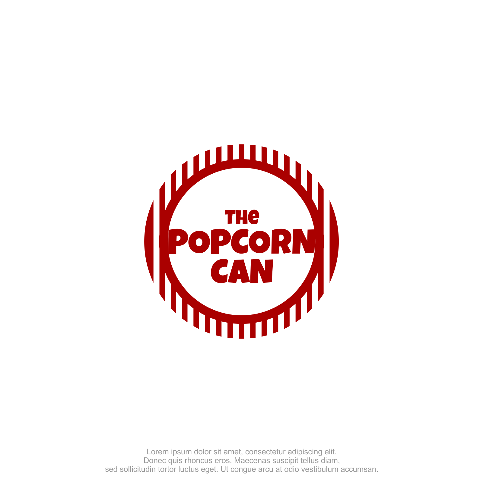 Logo Design by M.Syaiful Huda for The Popcorn Can | Design #37209593