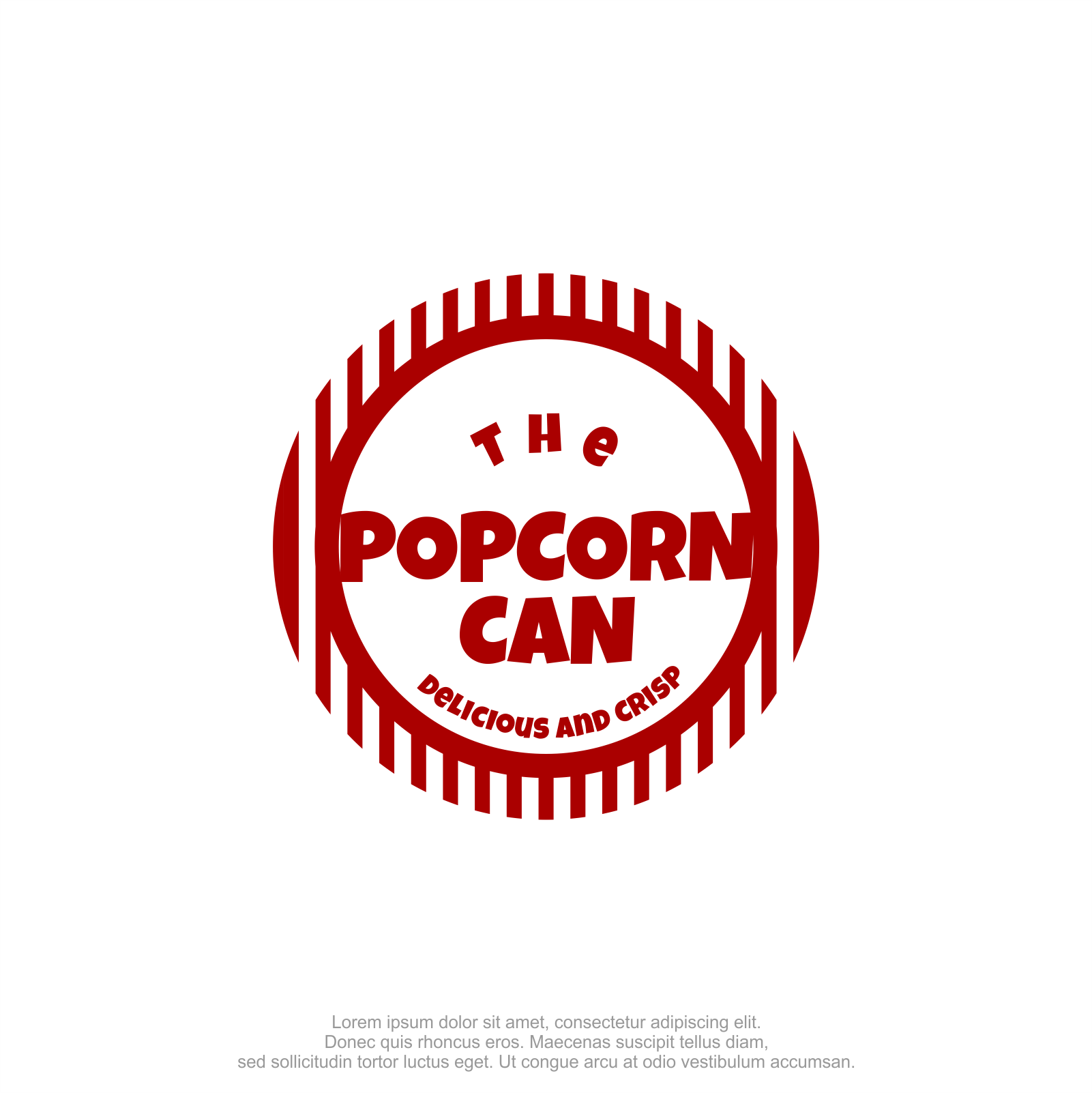 Logo Design by M.Syaiful Huda for The Popcorn Can | Design #37209600