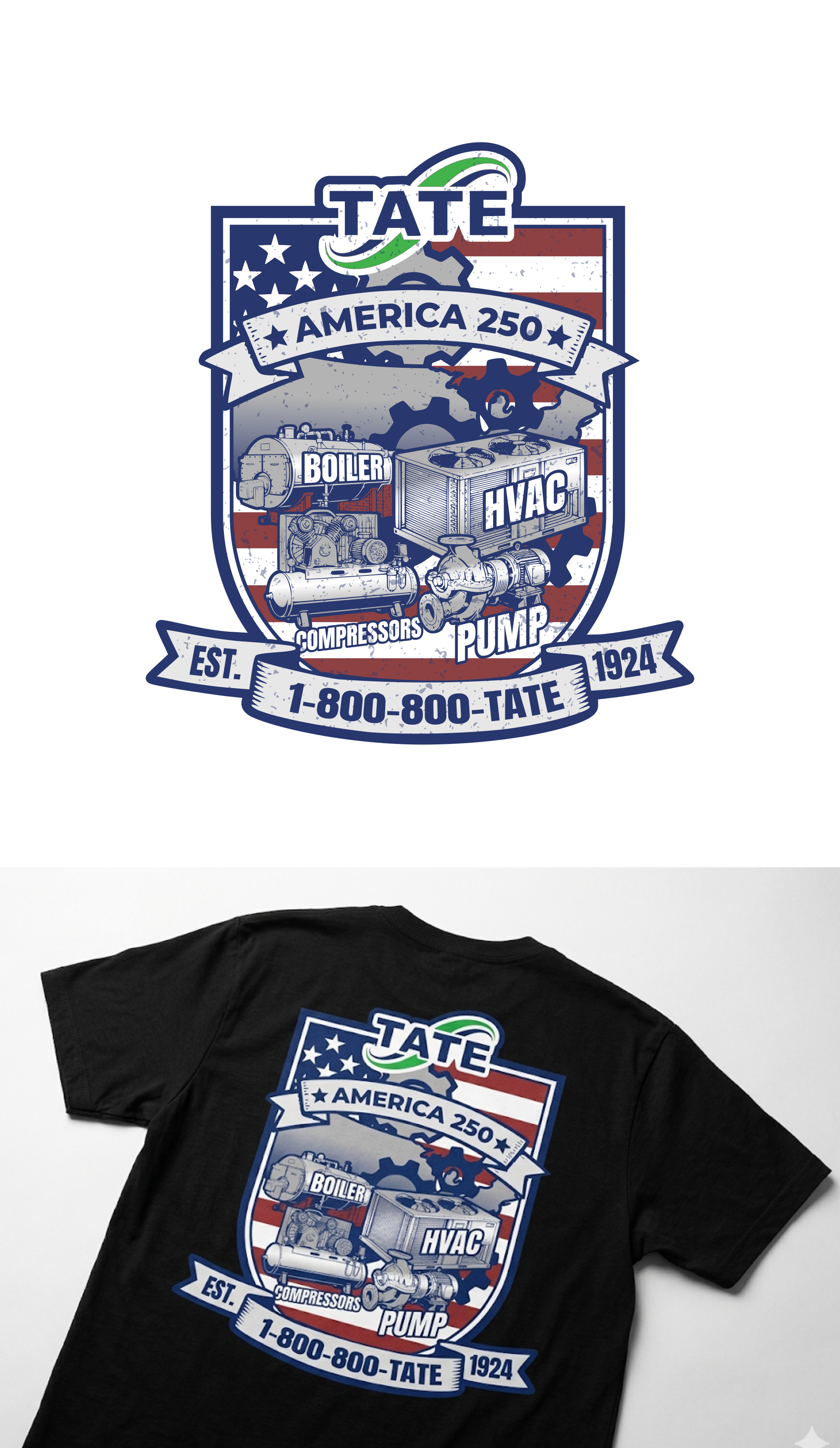 T-shirt Design by Sukadesign for Tate Engineering | Design #37237398