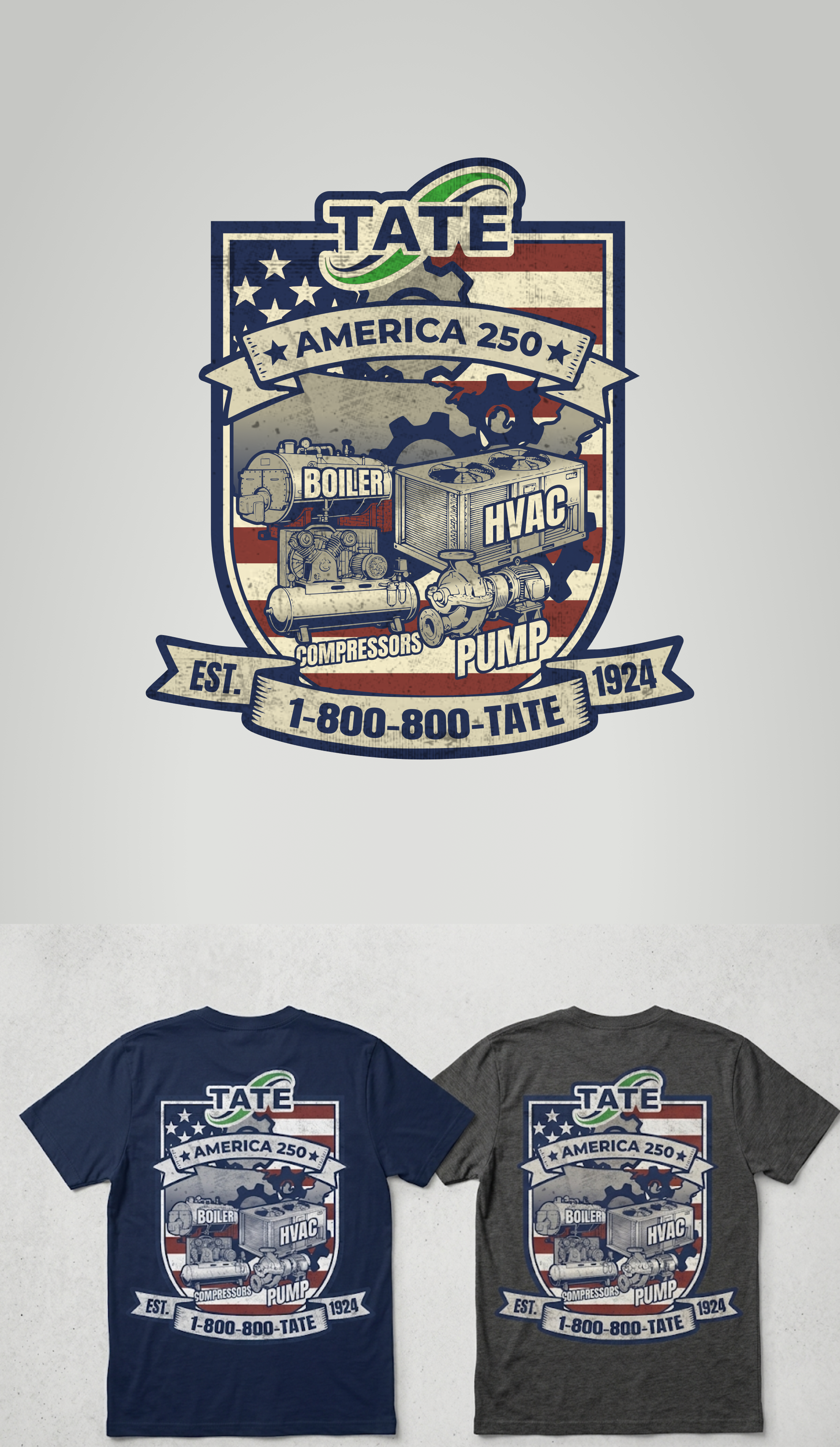 T-shirt Design by Sukadesign for Tate Engineering | Design #37237431