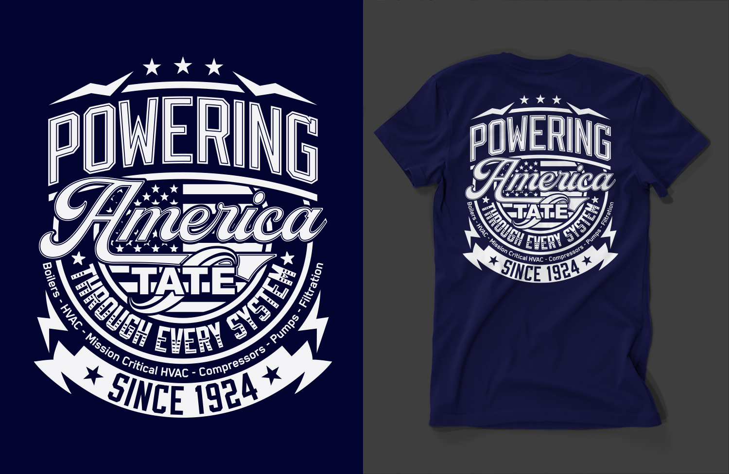 T-shirt Design by Barney Stinson for Tate Engineering | Design #37231798
