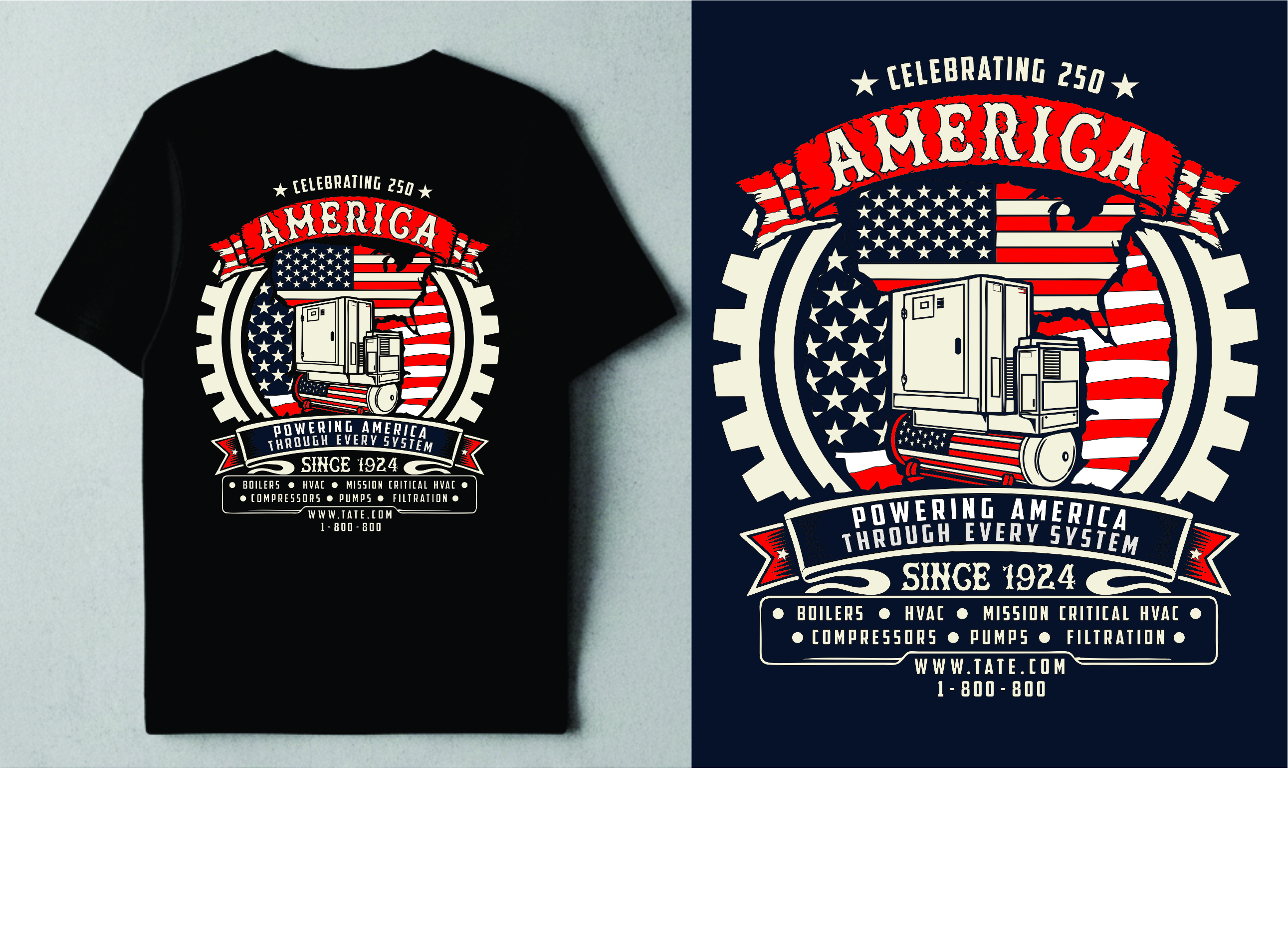 T-shirt Design by Den Bagus for Tate Engineering | Design #37237450
