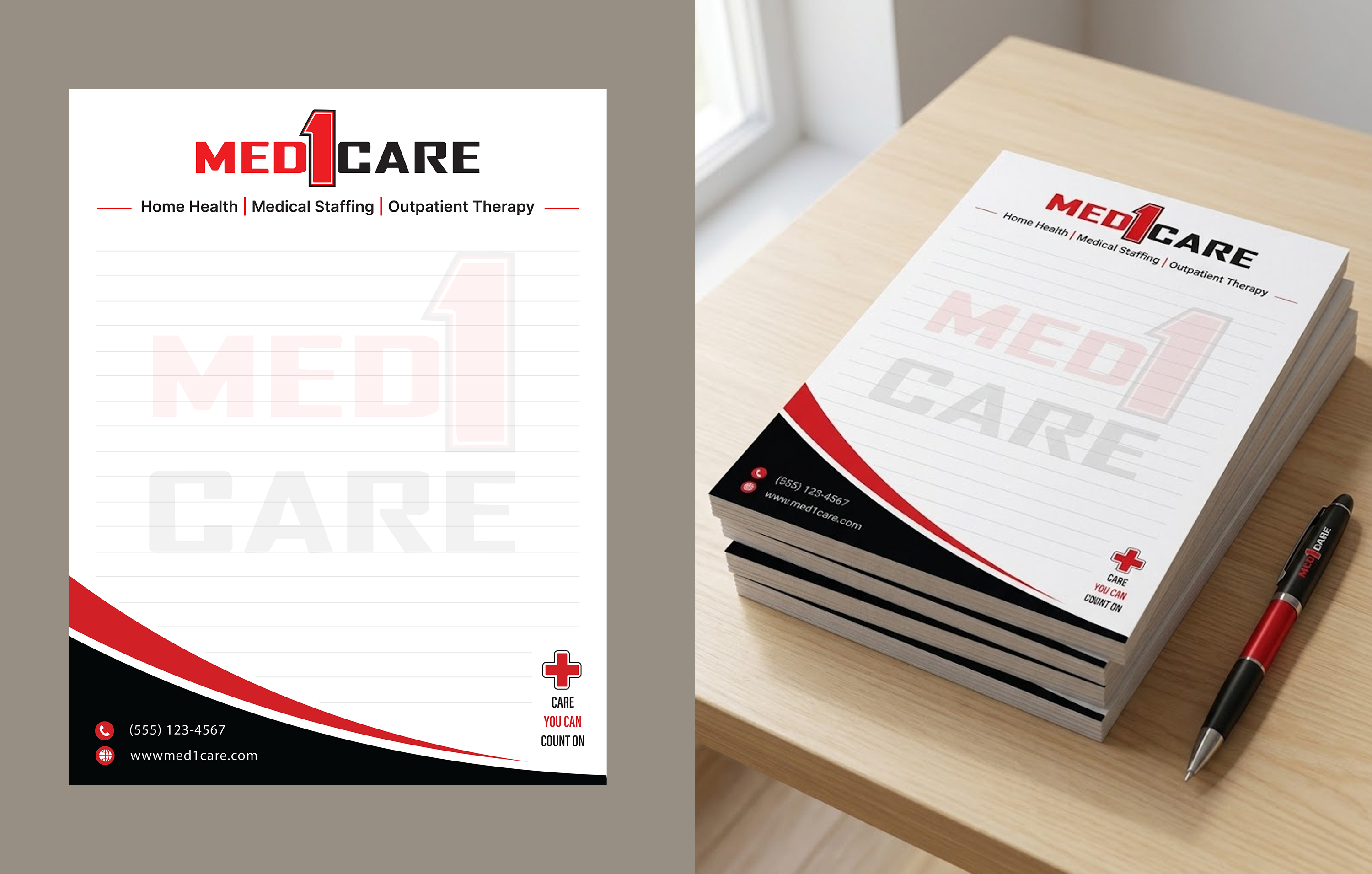 Stationery Design by Amer Flihan (RBD) for this project | Design #37213257