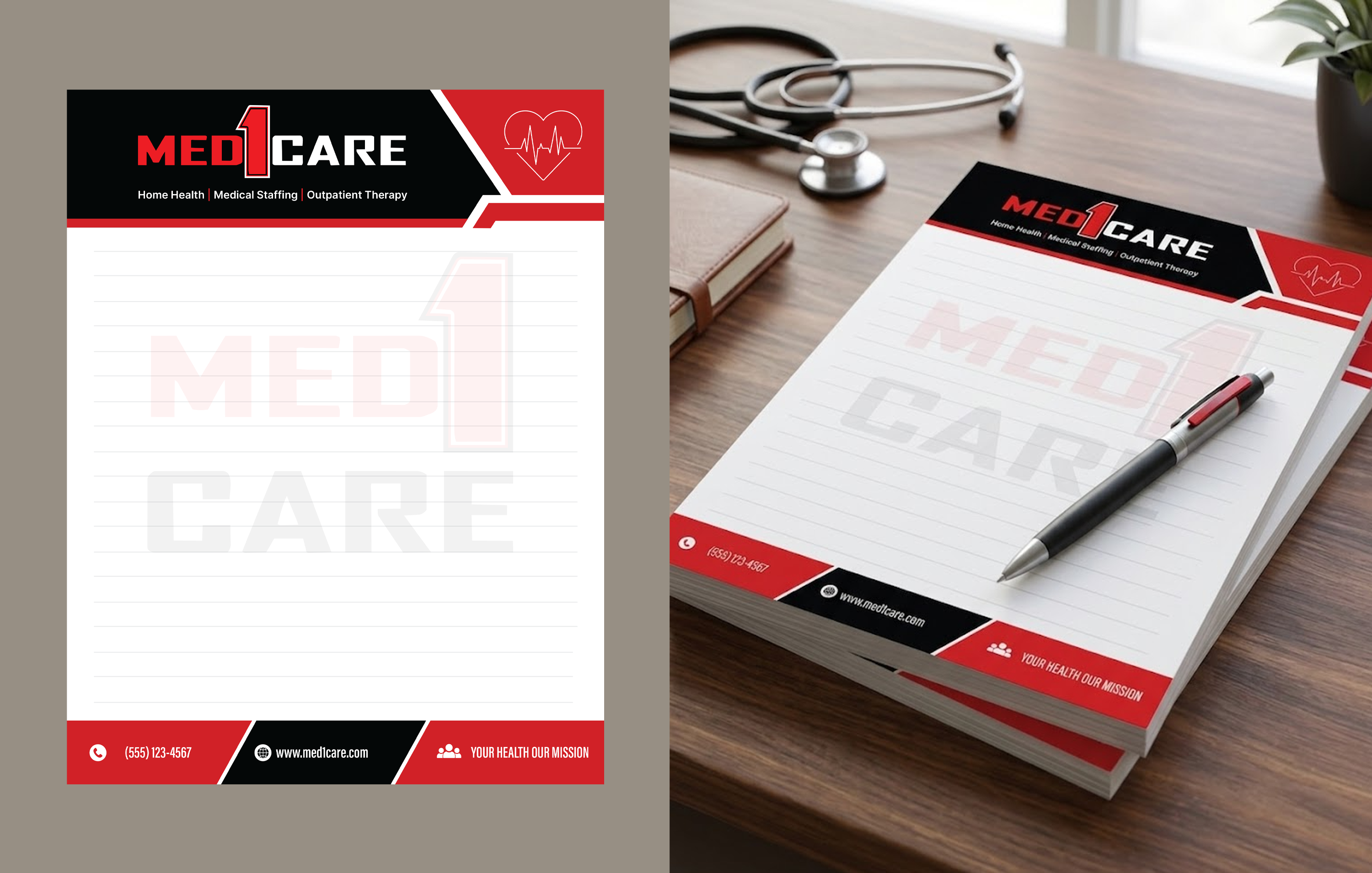 Stationery Design by Amer Flihan (RBD) for this project | Design #37213264