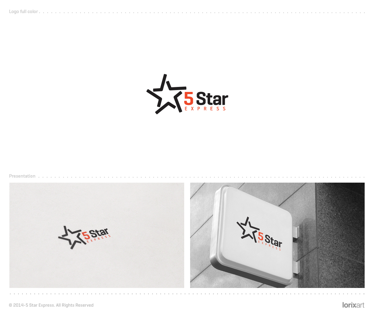 Logo Design by lorixart for 5 Star Express | Design #3122535
