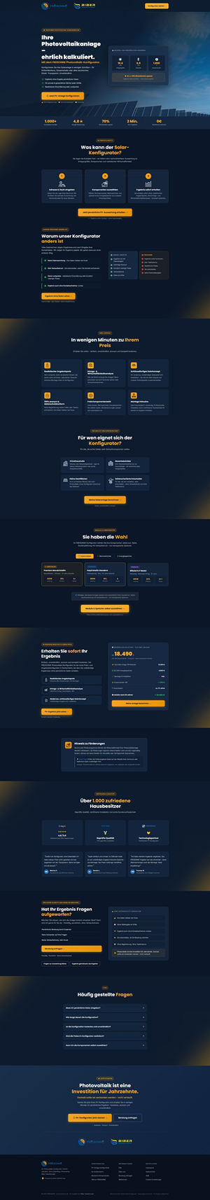 Landing Page Design by NZ Creatives for BIBER SolarKonzept GmbH | Design: #37216422