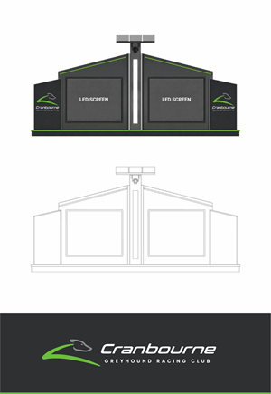Diseño de Señalética por Ha.Connick para Cranbourne Greyhound Racing Club | Diseño: #37216687