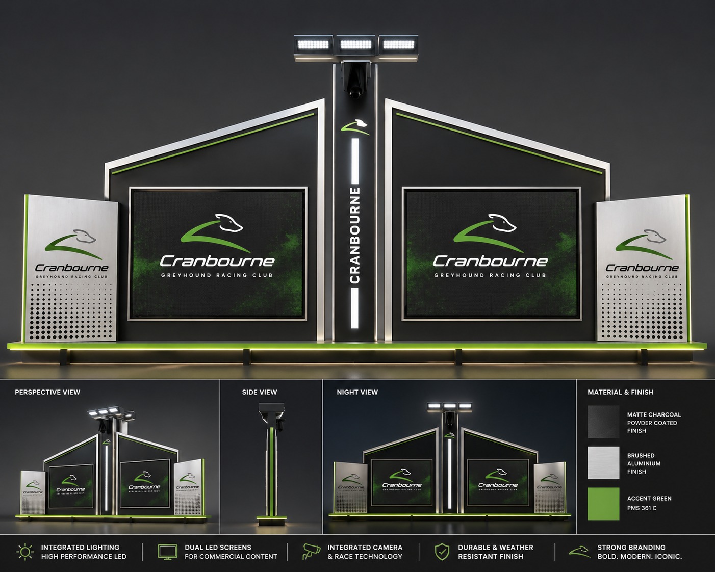 Signage Design by yellowdot for Cranbourne Greyhound Racing Club | Design #37215054