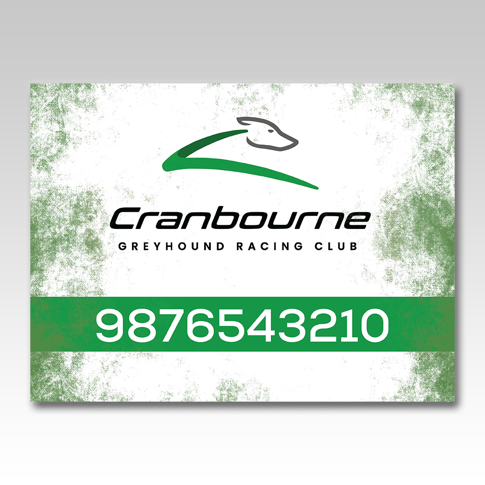 Signage Design by YourLogoMaster for Cranbourne Greyhound Racing Club | Design #37220044