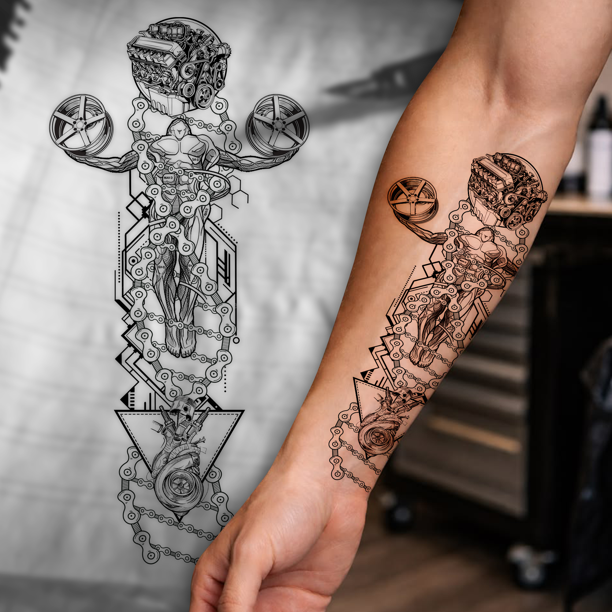 Tattoo Design by Nico Hernandez for this project | Design: #37249723