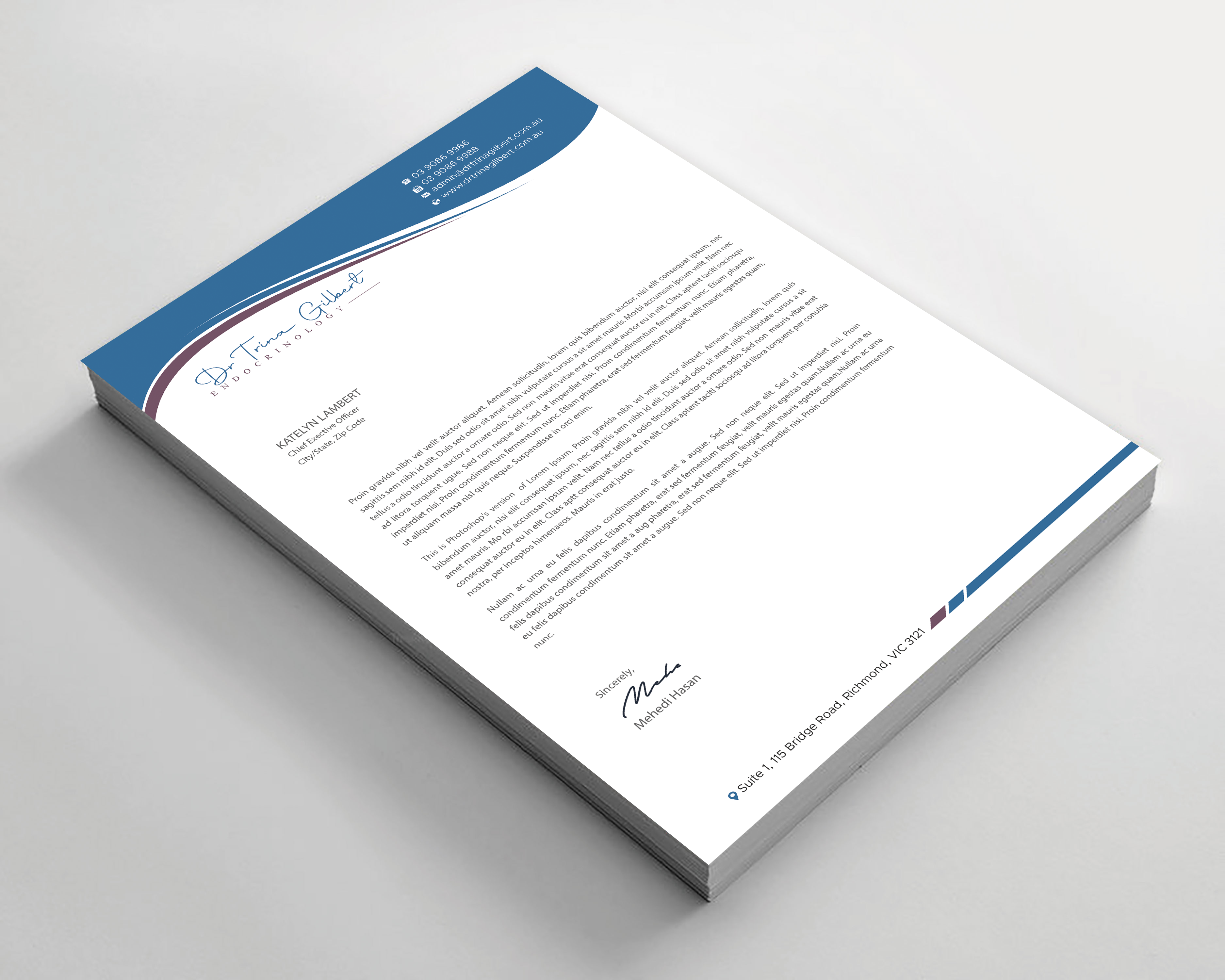 Stationery Design by Expert Bappy for this project | Design #37231407