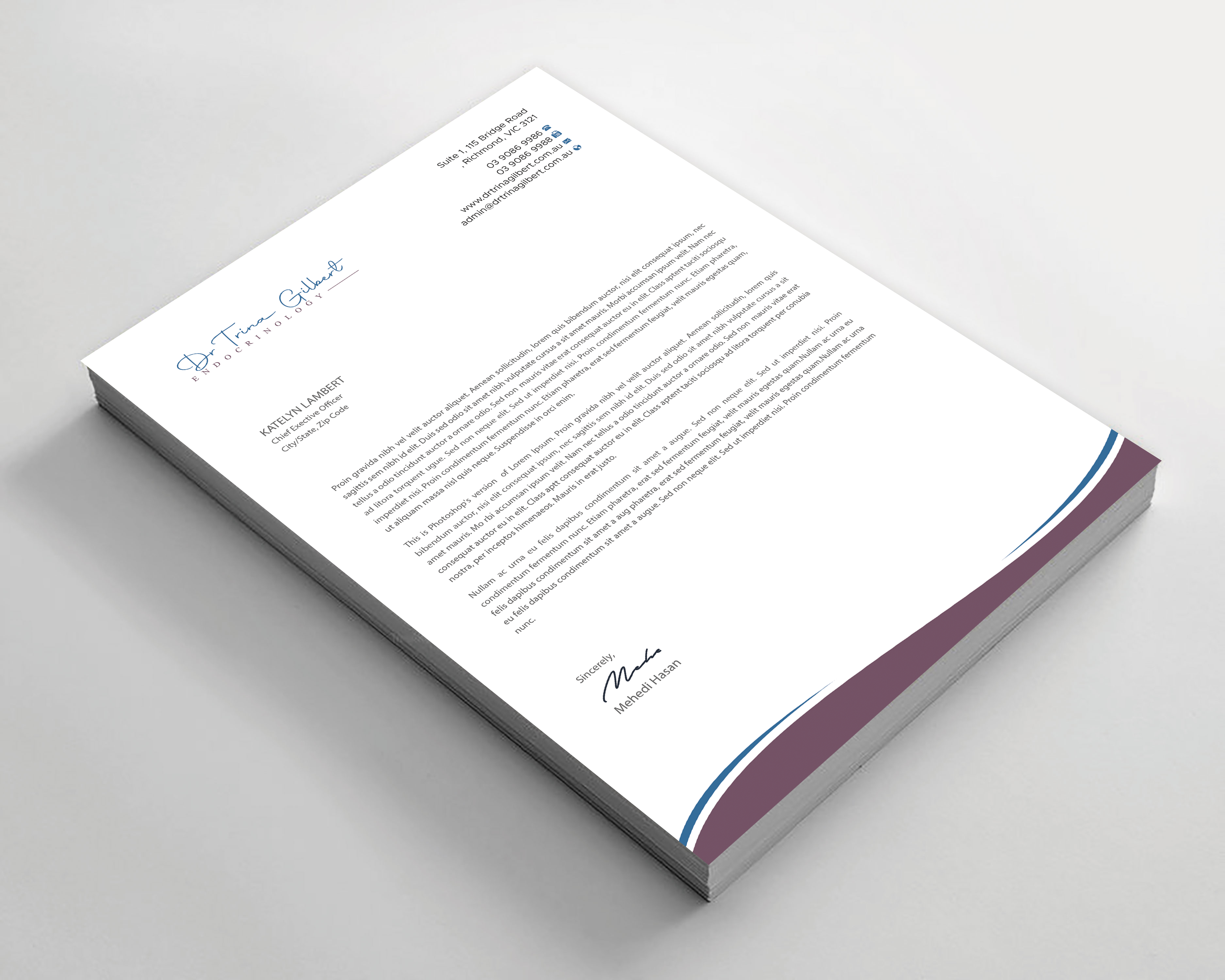 Stationery Design by Expert Bappy for this project | Design #37232047