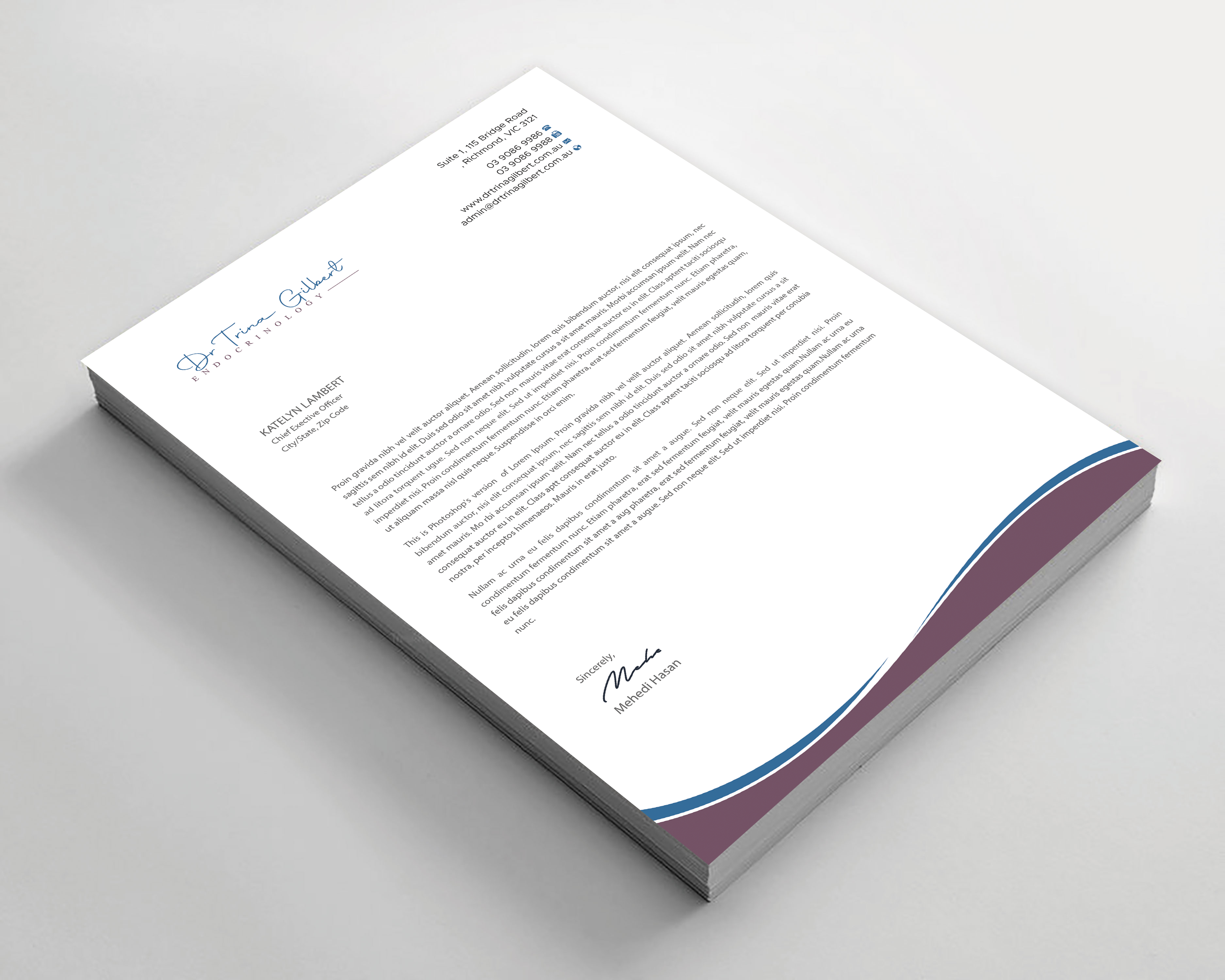Stationery Design by Expert Bappy for this project | Design #37232048