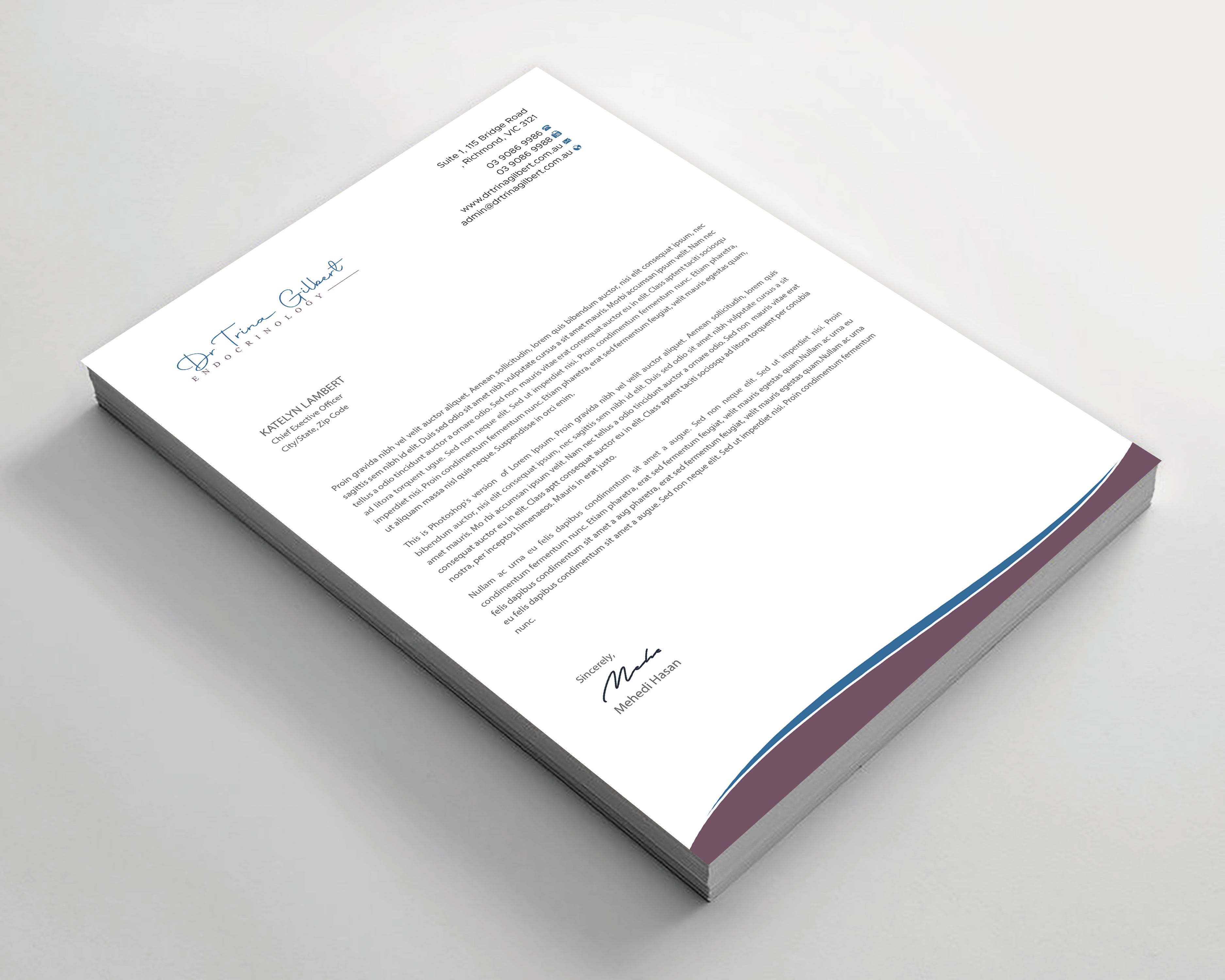 Stationery Design by Expert Bappy for this project | Design #37232049