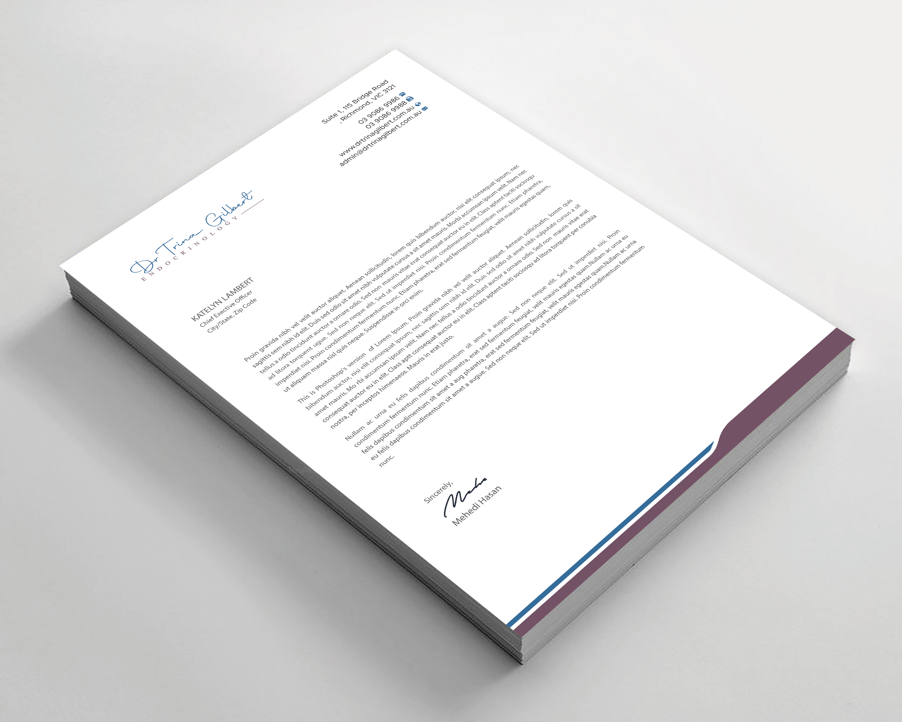 Stationery Design by Expert Bappy for this project | Design #37232059