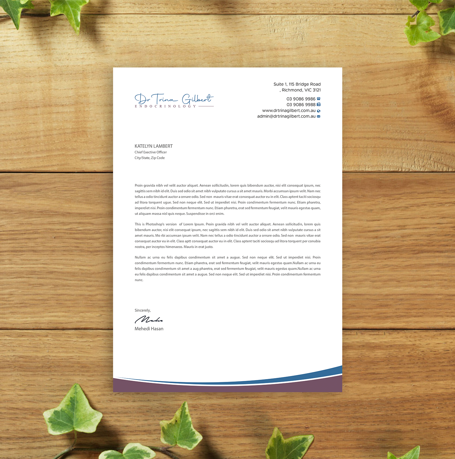 Stationery Design by Expert Bappy for this project | Design #37232142