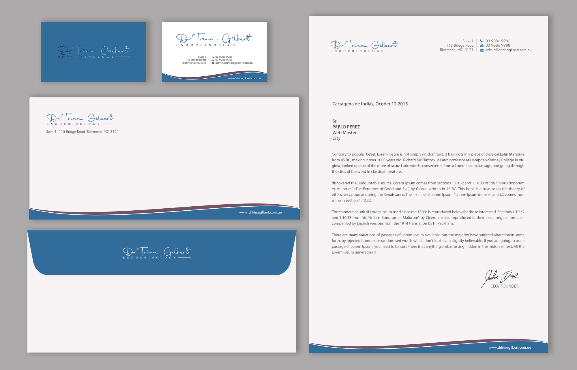 Stationery Design by chandrayaan.creative for this project | Design #37248272