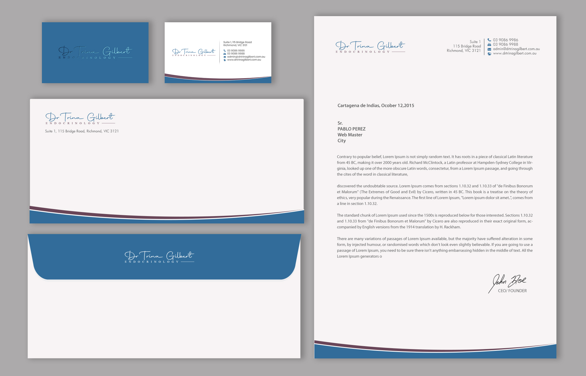 Stationery Design by chandrayaan.creative for this project | Design #37248304